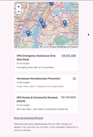 Anchor: from housing crisis to first step – screenshot 4