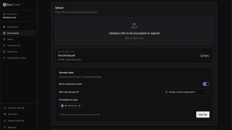 1DocShield – screenshot 4