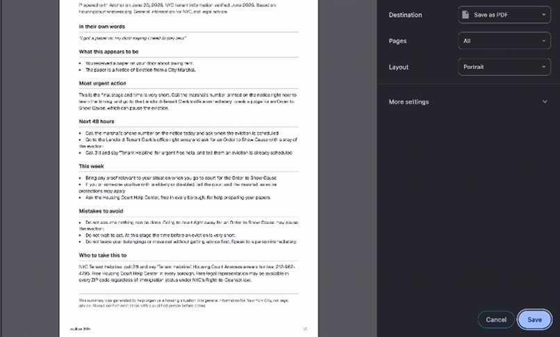 Anchor: from housing crisis to first step – screenshot 5