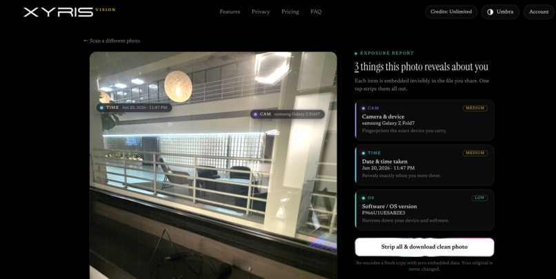 XYRIS vision – screenshot 5