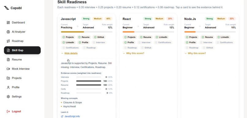 Capabl — AI Career Decision Simulator – screenshot 5