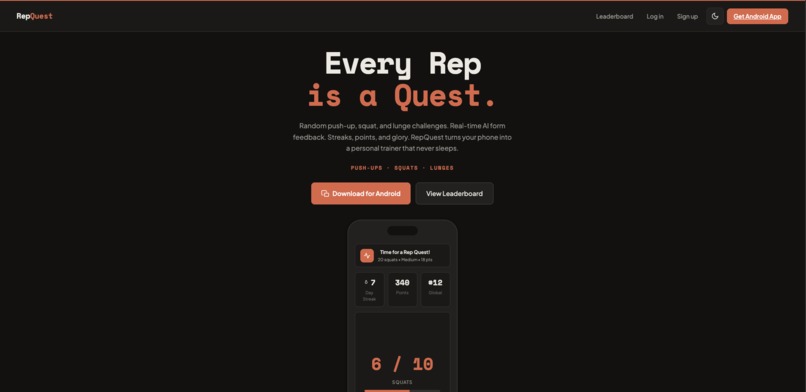 RepQuest – screenshot 2