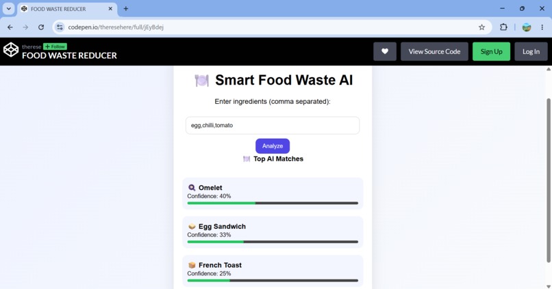 AI Smart Food Waste Reducer – screenshot 2