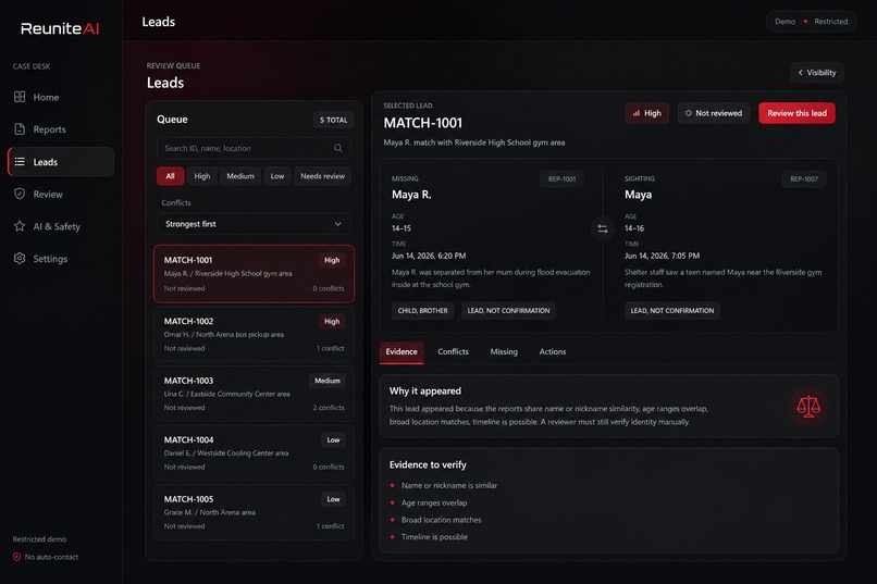 ReuniteAI – screenshot 2