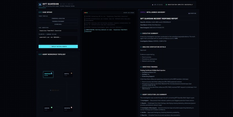 SIFT Guardian: Self-Correcting SecOps Agents – screenshot 1