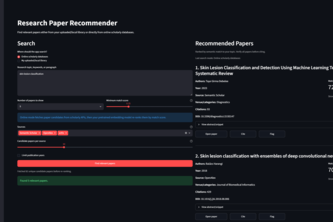 Research Paper Recommender Online