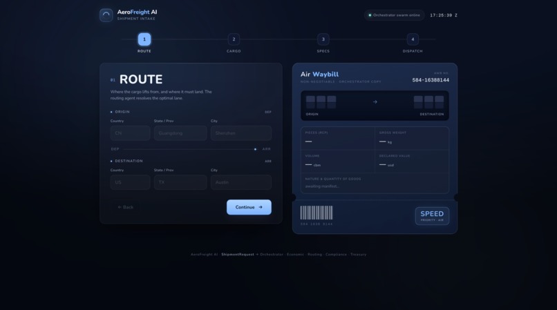 AeroFreight AI – screenshot 1