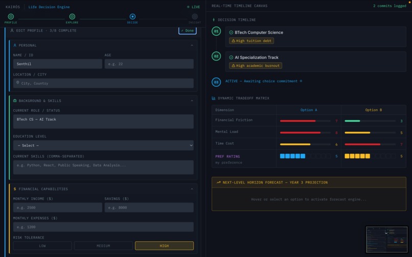 Kairós: Real-Time Sequential Life Decision Simulator – screenshot 5