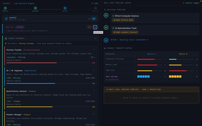 Kairós: Real-Time Sequential Life Decision Simulator – screenshot 4