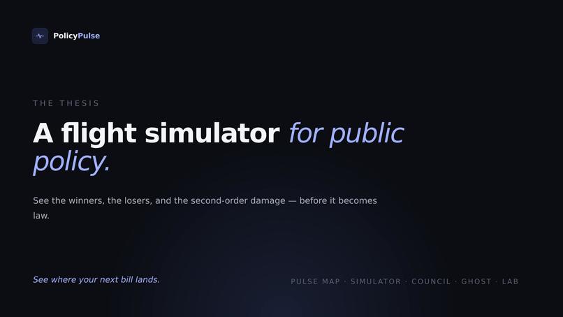 PolicyPulse — see the effects of a law before it passes – screenshot 10