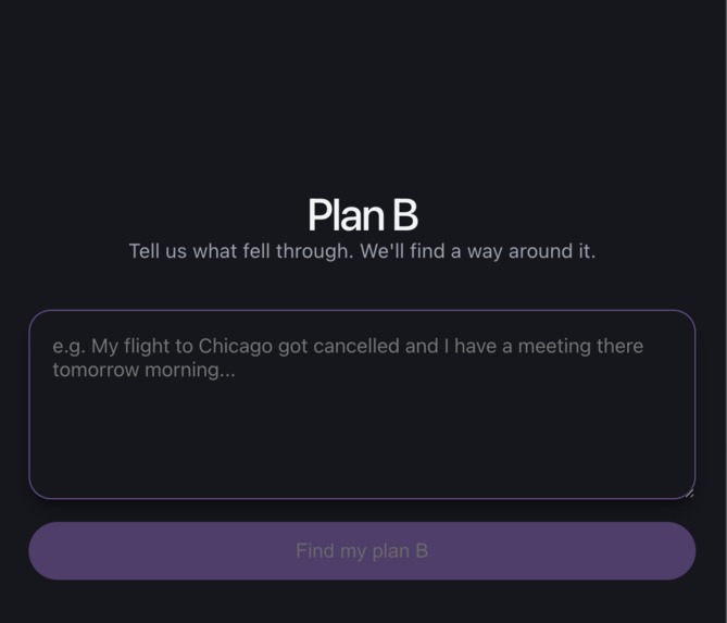 Plan B Agent – screenshot 1