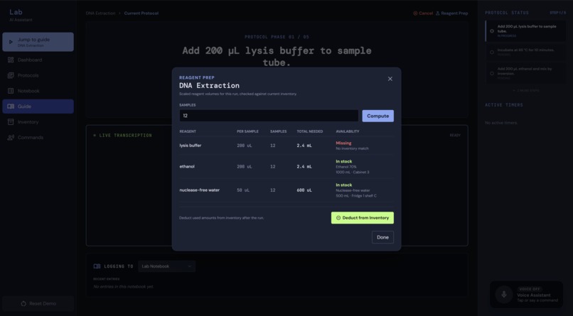 BenchPilot – screenshot 2