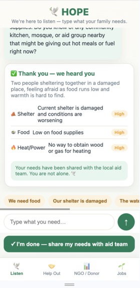 HOPE - Humanitarian Operations & Personal Empowerment – screenshot 3