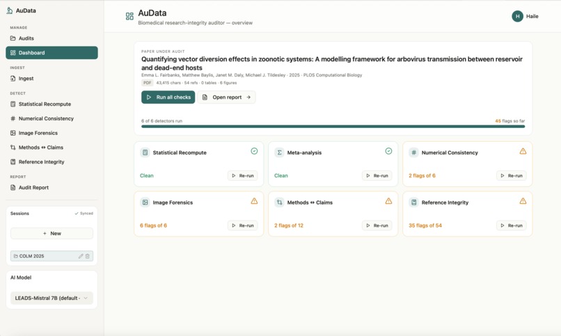 AuData - AI Copilot for Scientific Integrity – screenshot 2