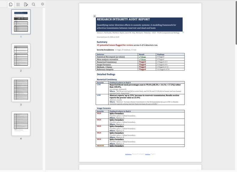AuData - AI Copilot for Scientific Integrity – screenshot 10