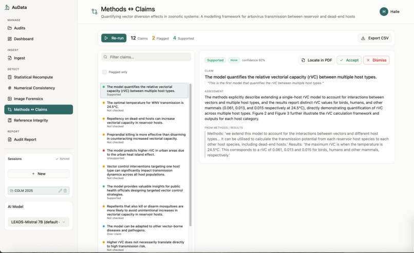 AuData - AI Copilot for Scientific Integrity – screenshot 7