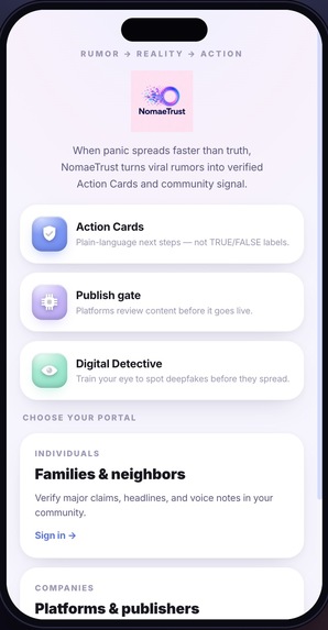 NomaeTrust – screenshot 2