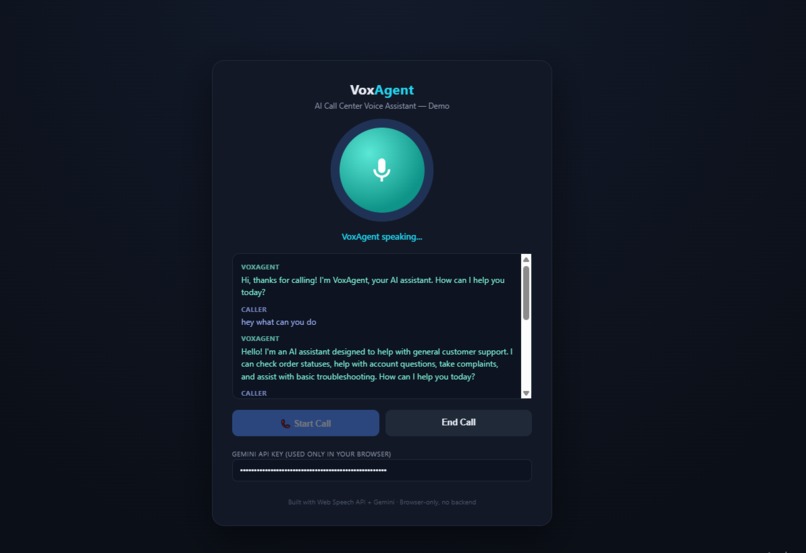 VoxAgent – screenshot 1