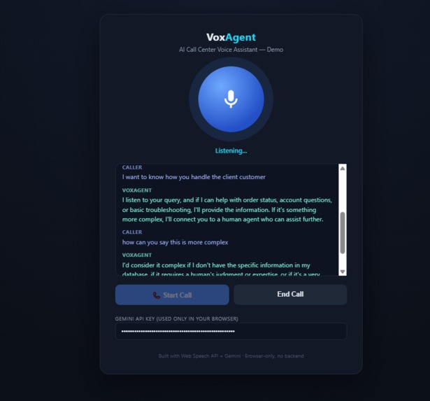 VoxAgent – screenshot 2