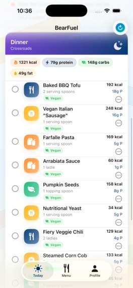 BearFuel – screenshot 2