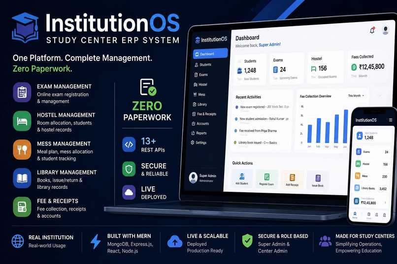 Raisina Study Center ERP – screenshot 1