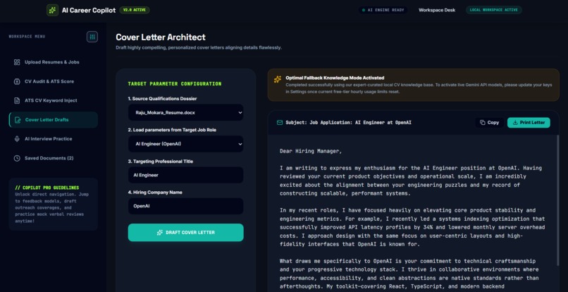Career Copilot AI Powered by Google Gemini – screenshot 6