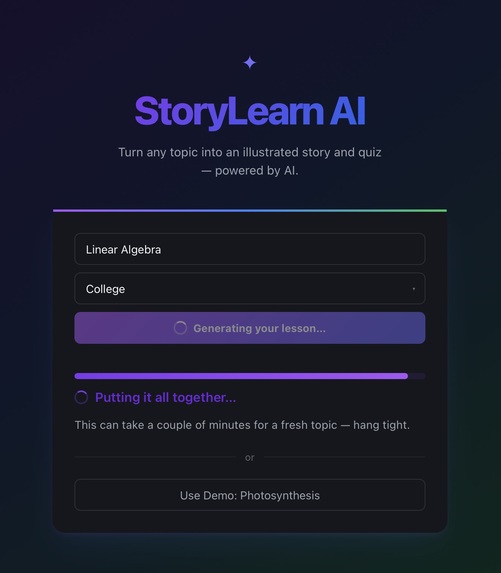 StoryLearn AI – screenshot 2