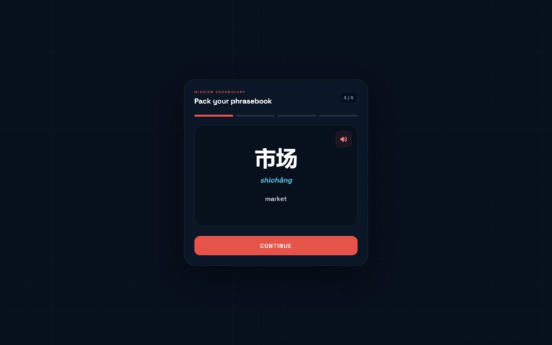 Langtour: A game to learn languages in real-life scenarios. – screenshot 5