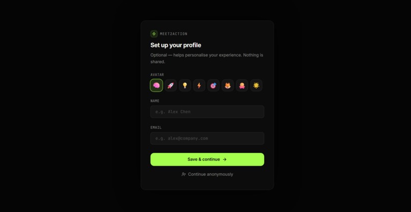 Meet2Action – Turn Messy Meeting Notes into Action – screenshot 3