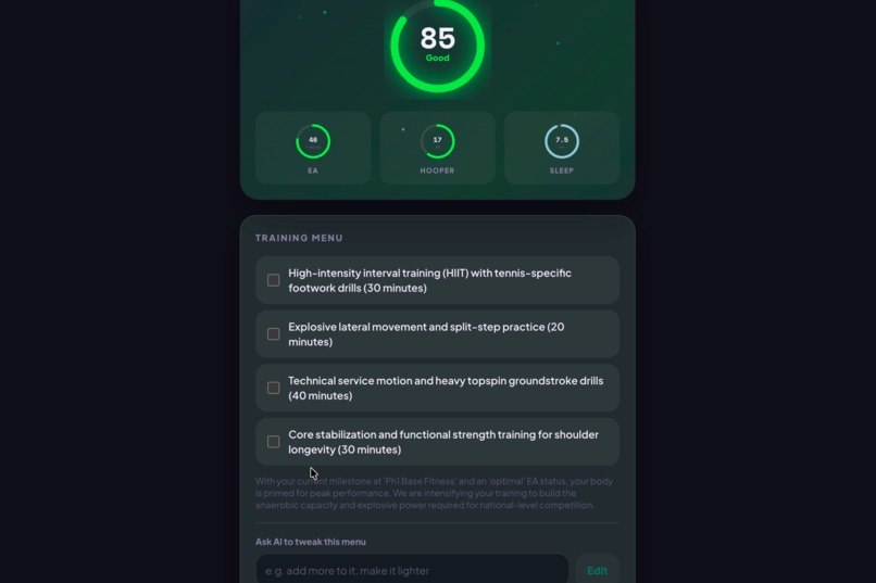 Ambicore — AI-Powered Condition Intelligence for Athletes – screenshot 4