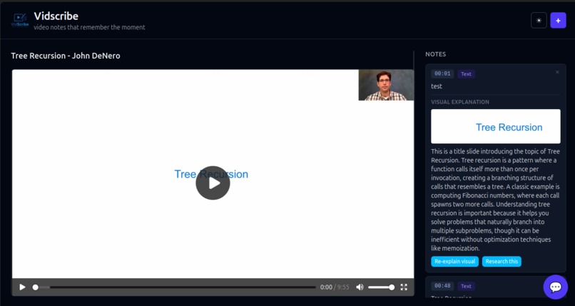 Vidscribe – screenshot 1