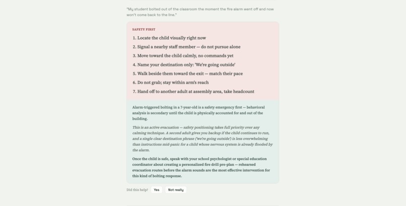 FIRST RESPONSE – screenshot 2