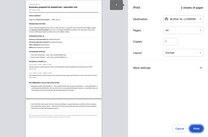 FIRST RESPONSE – screenshot 4