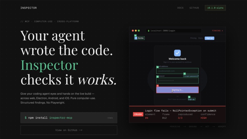 Inspector – screenshot 1