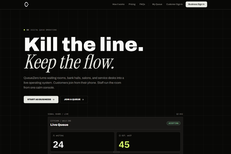 QueueZero – screenshot 1