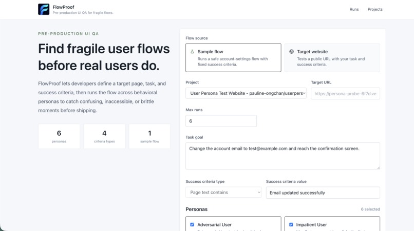 FlowProof – screenshot 1
