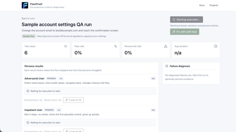 FlowProof – screenshot 2