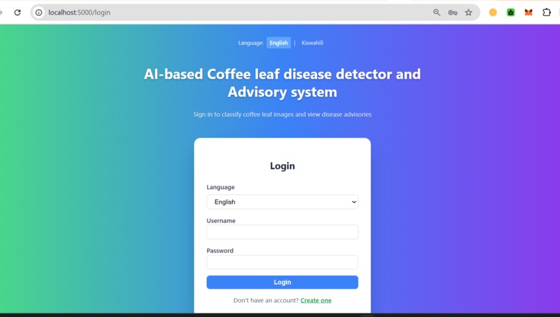 CoffeeVision: Offline AI for Coffee Disease Detection – screenshot 1