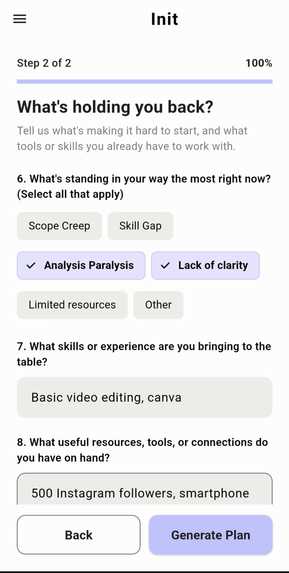 Init. — The starting point of your idea's execution. – screenshot 3