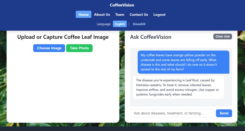 CoffeeVision: Offline AI for Coffee Disease Detection – screenshot 3
