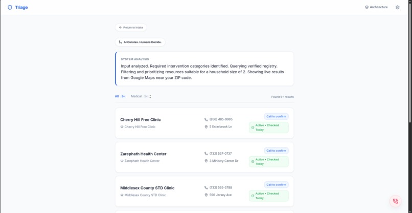 Triage – screenshot 3