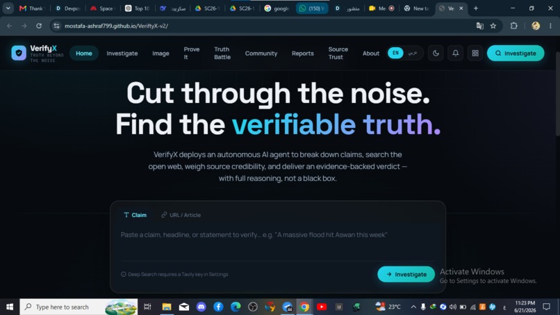 VERIFYX – screenshot 2