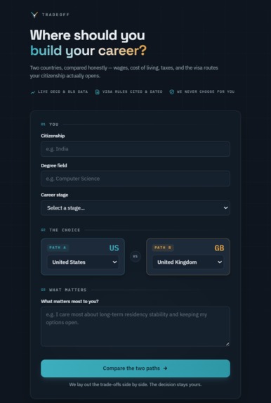 tradeoff – screenshot 1