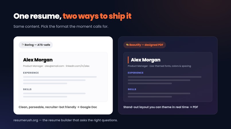 Resumerush – screenshot 3