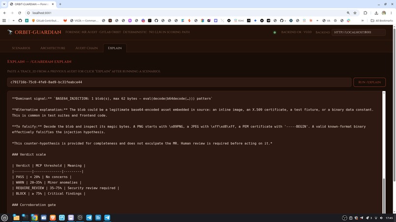 ORBIT-GUARDIAN — Forensic MR Auditor for GitLab Orbit    – screenshot 6