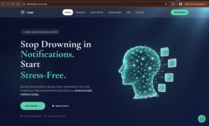 Loop — AI Second Brain for Students – screenshot 1