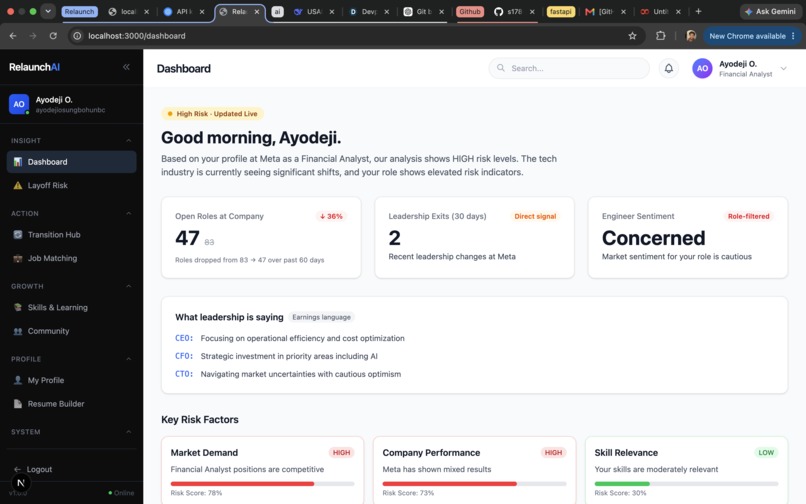RelaunchAI – screenshot 2