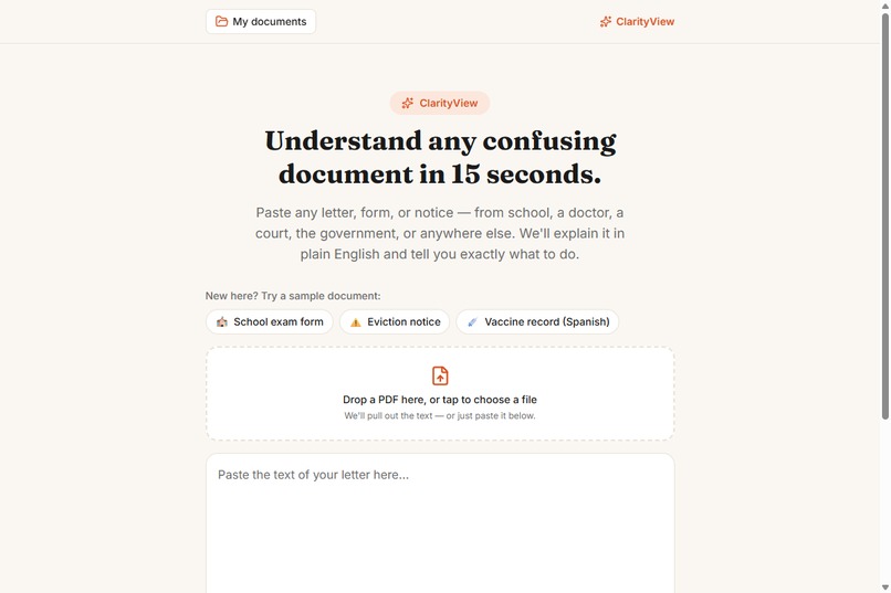 ClarityView – screenshot 1