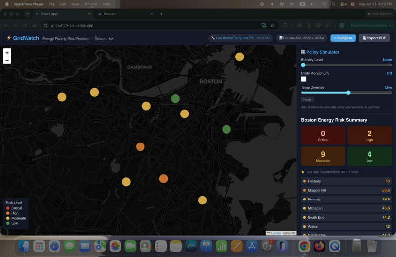 GridWatch — AI-Powered Energy Poverty Risk Predictor – screenshot 1