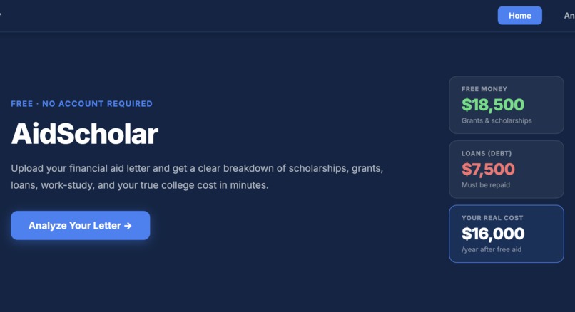 AidScholar – screenshot 1